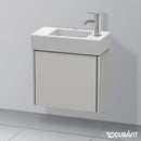 Duravit XSquare 洗手盆盥洗台，附 1 門 霧面混凝土灰色