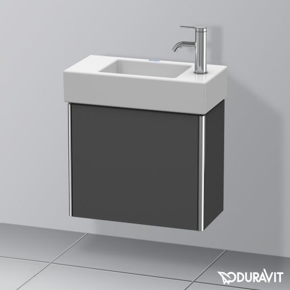 Duravit XSquare vanity unit for hand washbasin with 1 door matt graphite