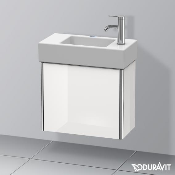 Duravit XSquare vanity unit for hand washbasin with 1 door white high gloss