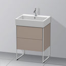 Duravit XSquare vanity unit with 2 pull-out compartments matt basalt
