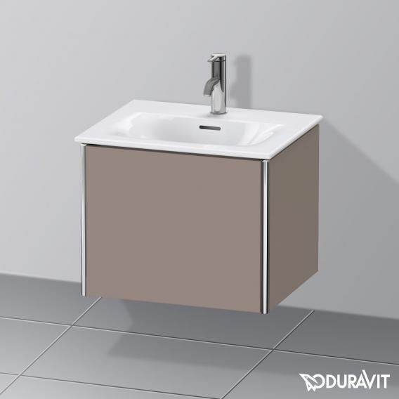 Duravit XSquare vanity unit for hand washbasin mit 1 pull-out compartment matt basalt