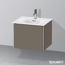 Duravit XSquare vanity unit for hand washbasin mit 1 pull-out compartment silk matt flannel grey