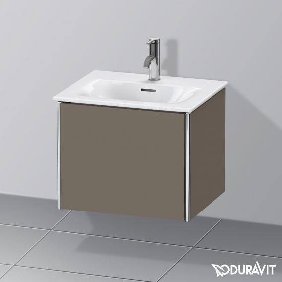 Duravit XSquare vanity unit for hand washbasin mit 1 pull-out compartment silk matt flannel grey