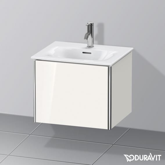 Duravit XSquare vanity unit for hand washbasin mit 1 pull-out compartment white high gloss