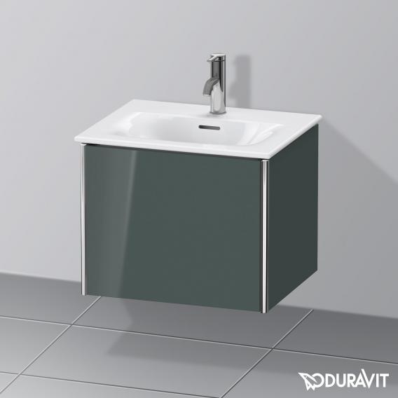 Duravit XSquare vanity unit for hand washbasin mit 1 pull-out compartment dolomiti grey high gloss