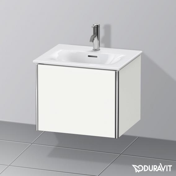 Duravit XSquare vanity unit for hand washbasin mit 1 pull-out compartment silk matt white