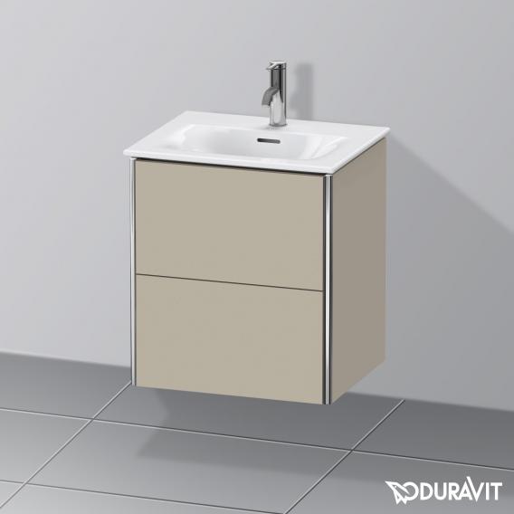 Duravit XSquare vanity unit for hand washbasin with 2 pull-out compartments