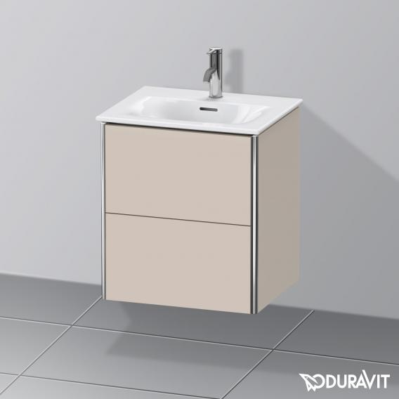 Duravit XSquare vanity unit for hand washbasin with 2 pull-out compartments