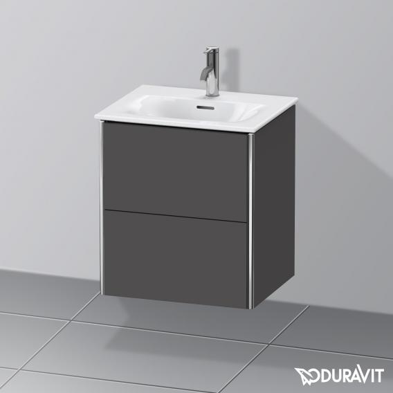 Duravit XSquare vanity unit for hand washbasin with 2 pull-out compartments