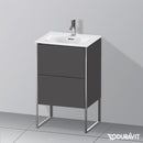Duravit XSquare 洗手盆盥洗台，附 2 個拉出式隔層