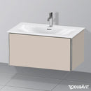Duravit XSquare vanity unit with 1 pull-out compartment matt taupe