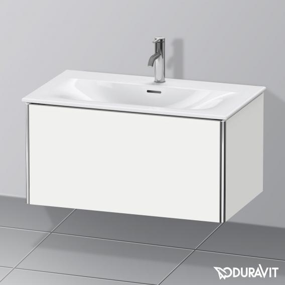 Duravit XSquare vanity unit with 1 pull-out compartment matt white