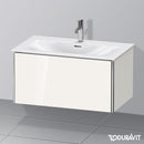 Duravit XSquare vanity unit with 1 pull-out compartment white high gloss