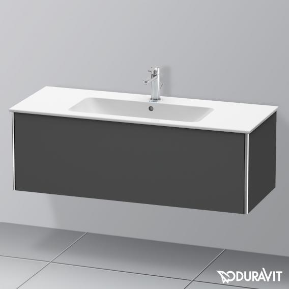 Duravit XSquare 梳妝台，附 1 個拉出式隔層，霧面石墨