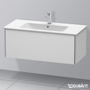 Duravit XSquare vanity unit with 1 pull-out compartment silk matt white