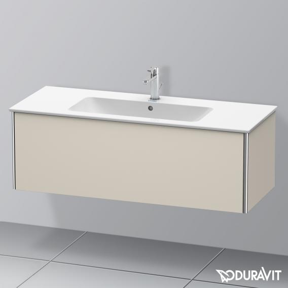 Duravit XSquare 梳妝台搭配 1 個拉出式隔層 霧面灰褐色