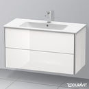 Duravit XSquare vanity unit with 2 pull-out compartments white high gloss
