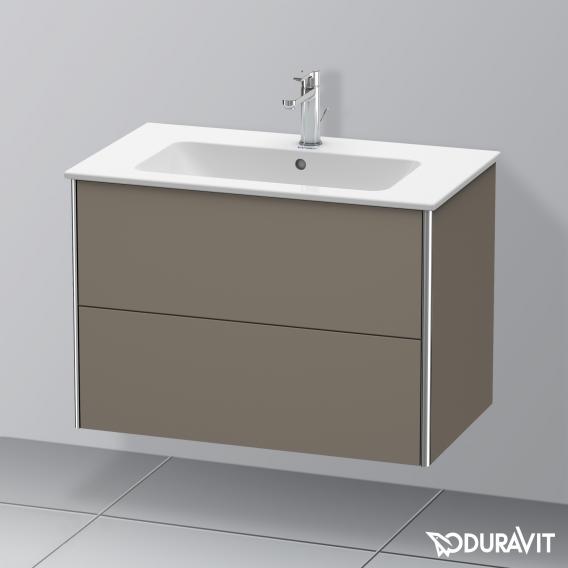 Duravit XSquare vanity unit with 2 pull-out compartments silk matt white