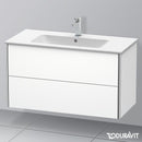 Duravit XSquare vanity unit with 2 pull-out compartments matt white