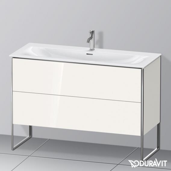 Duravit XSquare 梳妝台，附 2 個拉出式隔層，白色高光