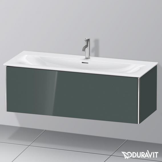 Duravit XSquare 梳妝台搭配 1 個拉出式隔間 多洛米蒂灰色高光