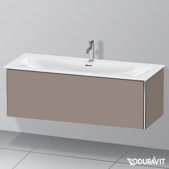 Duravit XSquare 梳妝台，附 1 個拉出式隔層 霧面玄武岩