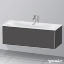 Duravit XSquare 梳妝台，附 1 個拉出式隔層，霧面石墨