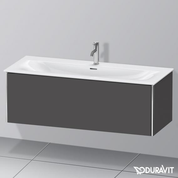 Duravit XSquare 梳妝台，附 1 個拉出式隔層，霧面石墨