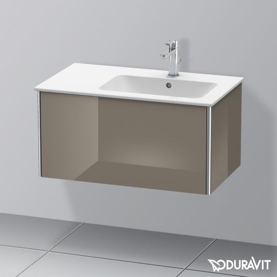 Duravit XSquare 梳妝台搭配 1 個拉出式隔間法蘭絨灰色高光