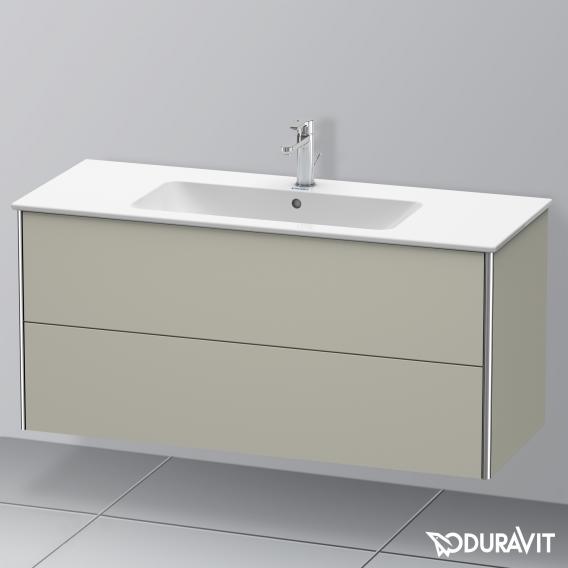 Duravit XSquare vanity unit with 2 pull-out compartments silk matt white