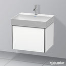 Duravit XSquare vanity unit with 1 pull-out compartment matt white