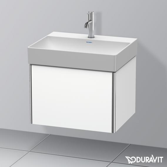 Duravit XSquare vanity unit with 1 pull-out compartment matt white