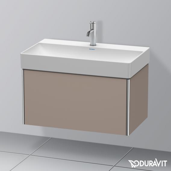 Duravit XSquare 梳妝台，附 1 個拉出式隔層 霧面玄武岩