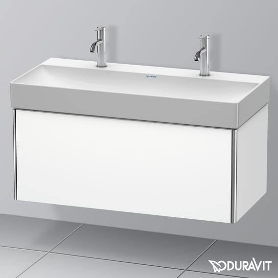 Duravit XSquare vanity unit with 1 pull-out compartment matt white