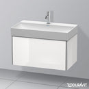 Duravit XSquare vanity unit with 1 pull-out compartment white high gloss