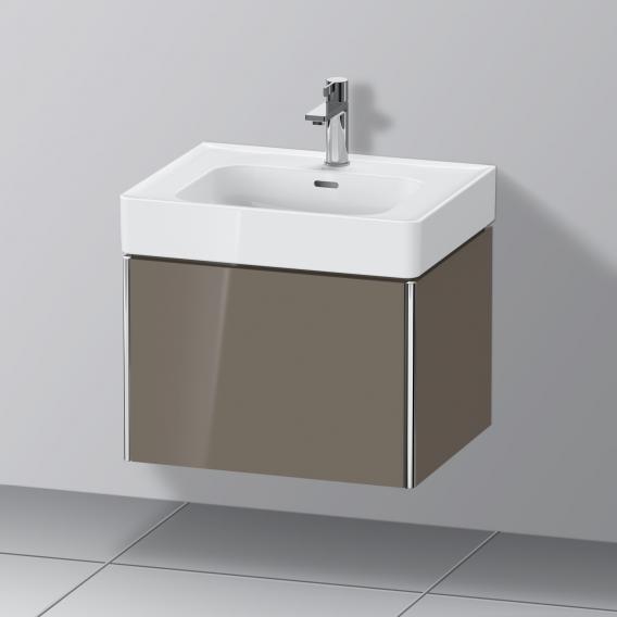 Duravit XSquare 梳妝台搭配 1 個拉出式隔間法蘭絨灰色高光