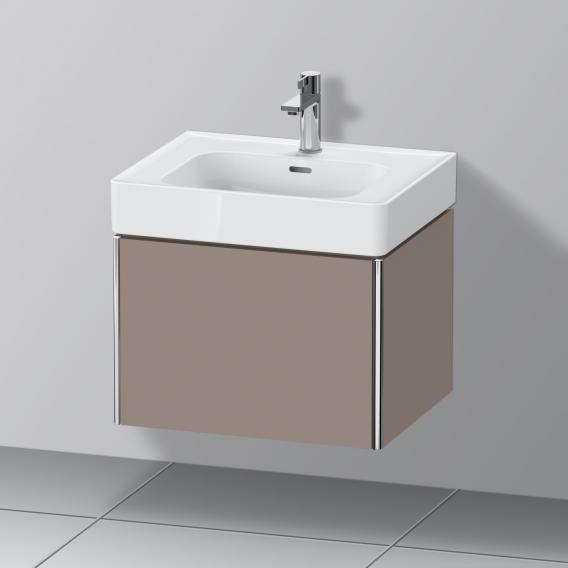 Duravit XSquare 梳妝台，附 1 個拉出式隔層 霧面玄武岩