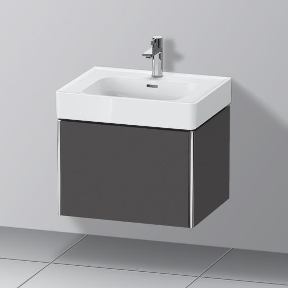 Duravit XSquare 梳妝台，附 1 個拉出式隔層，霧面石墨