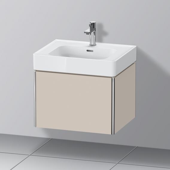 Duravit XSquare 梳妝台搭配 1 個拉出式隔層 霧面灰褐色