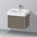 Duravit XSquare vanity unit with 1 pull-out compartment silk matt flannel grey