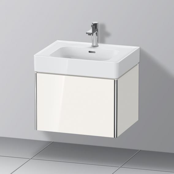 Duravit XSquare 梳妝台，附 1 個拉出式隔層，白色高光