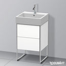 Duravit XSquare vanity unit with 2 pull-out compartments matt white