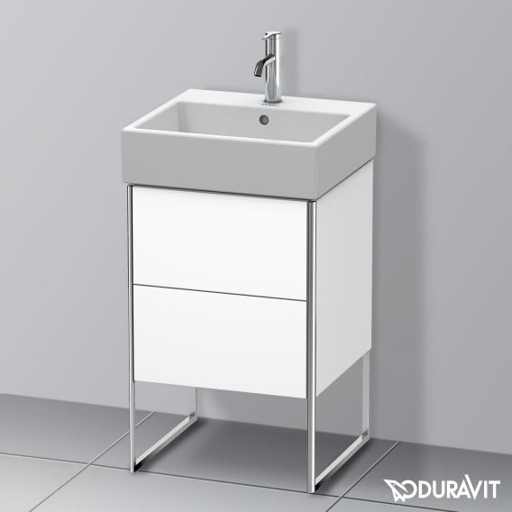 Duravit XSquare 梳妝台搭配 2 個拉出式隔層 霧面白色