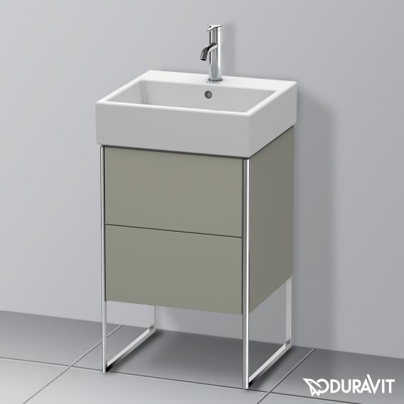 Duravit XSquare vanity unit with 2 pull-out compartments silk matt white