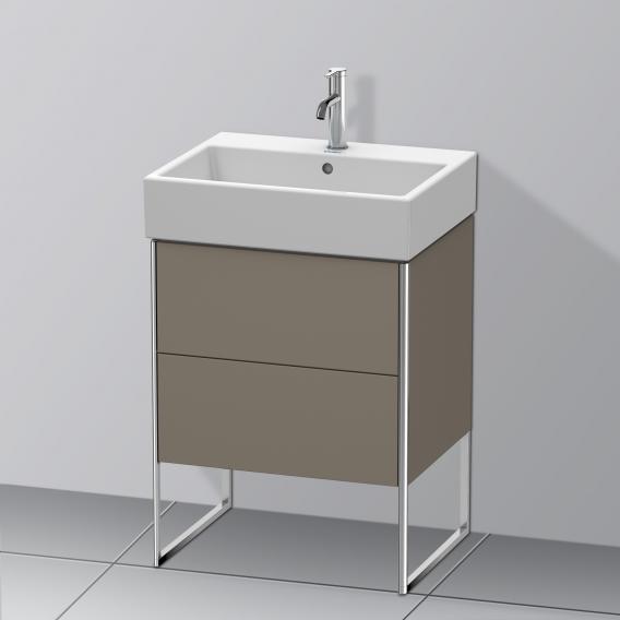 Duravit XSquare vanity unit with 2 pull-out compartments silk matt white