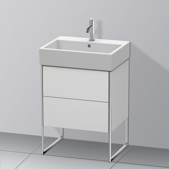 Duravit XSquare vanity unit with 2 pull-out compartments silk matt white