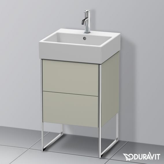 Duravit XSquare vanity unit with 2 pull-out compartments silk matt white