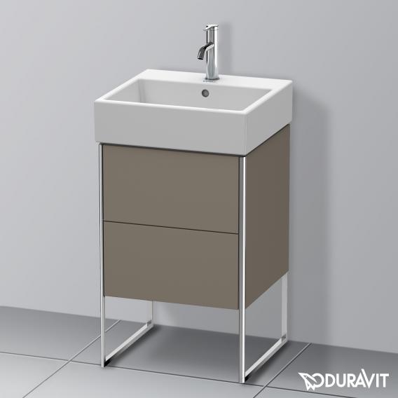 Duravit XSquare vanity unit with 2 pull-out compartments silk matt white