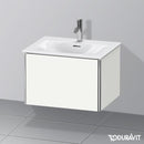 Duravit XSquare vanity unit with 1 pull-out compartment silk matt white