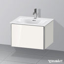 Duravit XSquare vanity unit with 1 pull-out compartment white high gloss